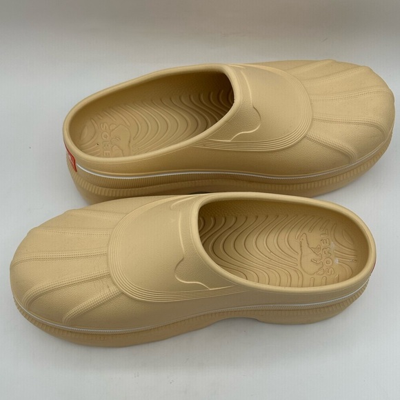SOREL Sabots Caribou Chunky Platform Clog Mule Cream Women’s size 10 Slip On - Picture 8 of 13